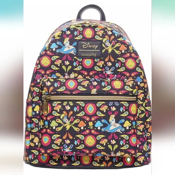 Loungefly | Bags | Pu Alice In Wonderland Mushroom Mini 